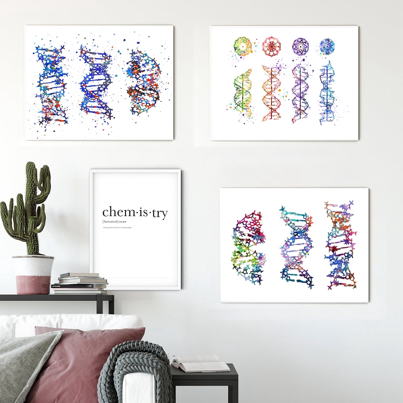 DNA Molecule Print Modern Medi - Medical Lab Pictures 评论和价格