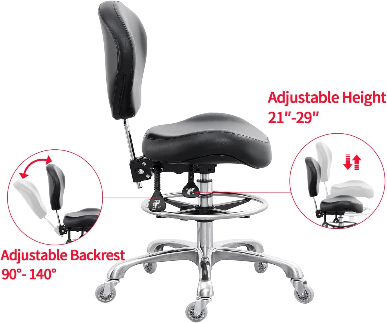 Drafting Chair With Back Suppo - Medical Lab Chair 评论和价格